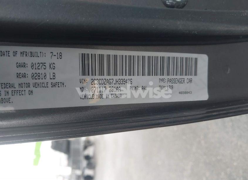 Photo 9 of 2018 Dodge Challenger SXT (VIN 2C3CDZAG7JH339406)