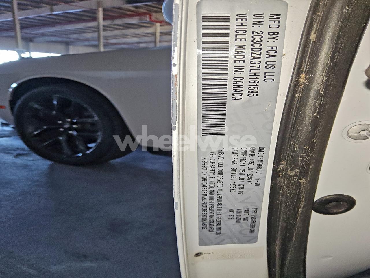 Photo 12 of 2020 DODGE CHALLENGER SXT (VIN 2C3CDZAG7LH161595)