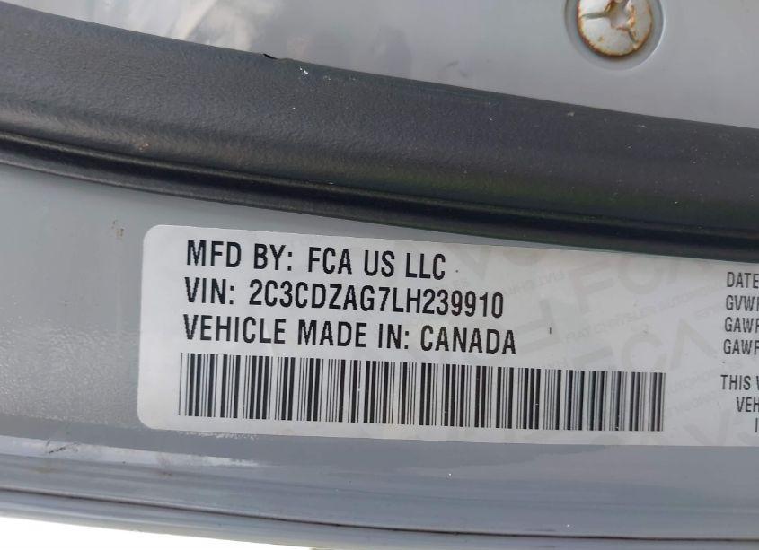 Photo 9 of 2020 Dodge Challenger SXT (VIN 2C3CDZAG7LH239910)