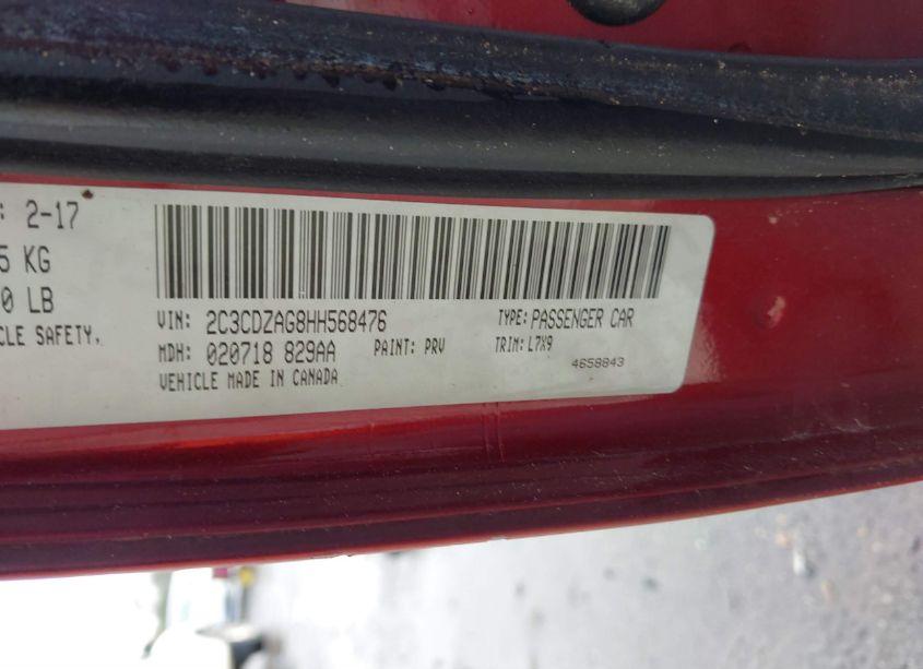 Photo 9 of 2017 Dodge Challenger SXT (VIN 2C3CDZAG8HH568476)