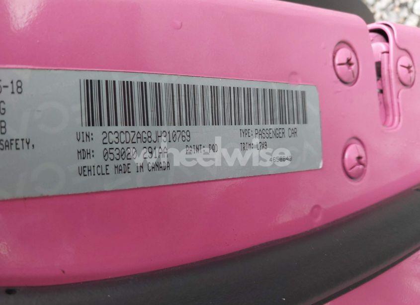 Photo 9 of 2018 Dodge Challenger SXT (VIN 2C3CDZAG8JH310769)