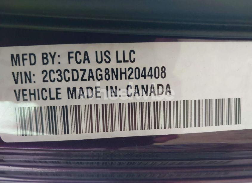 Photo 9 of 2022 Dodge Challenger SXT (VIN 2C3CDZAG8NH204408)