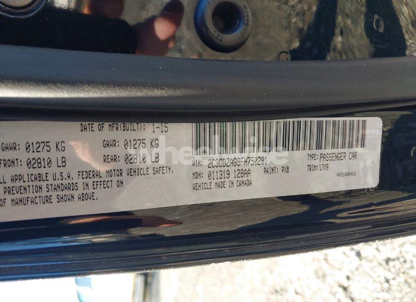 Photo 9 of 2015 Dodge Challenger SXT (VIN 2C3CDZAG9FH750281)