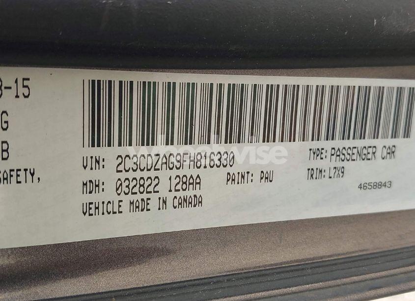 Photo 9 of 2015 Dodge Challenger SXT (VIN 2C3CDZAG9FH816330)