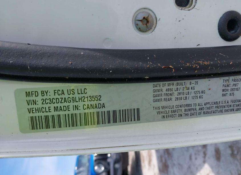 Photo 9 of 2020 Dodge Challenger SXT (VIN 2C3CDZAG9LH213552)