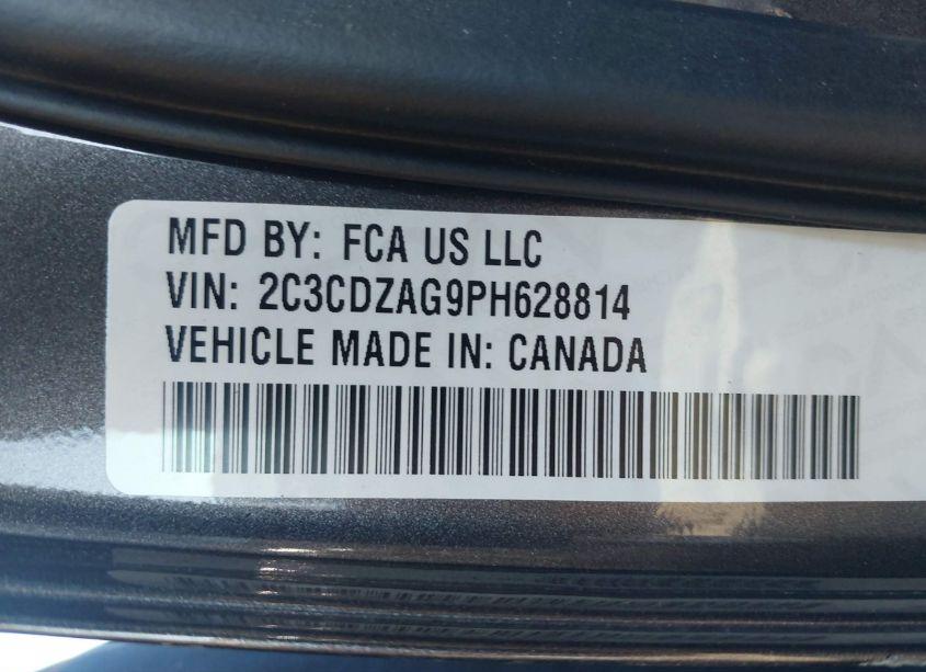 Photo 9 of 2023 Dodge Challenger SXT (VIN 2C3CDZAG9PH628814)