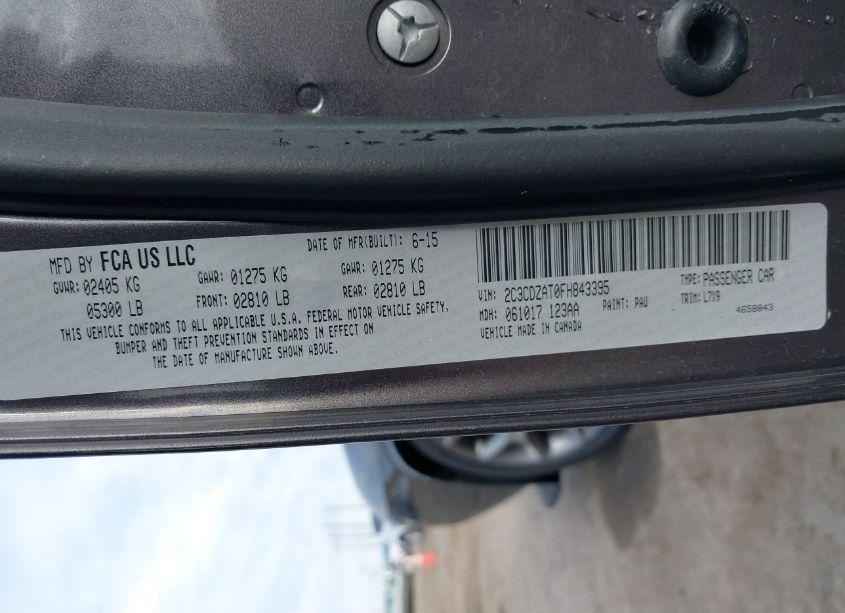 Photo 9 of 2015 Dodge Challenger R/T (VIN 2C3CDZAT0FH843395)