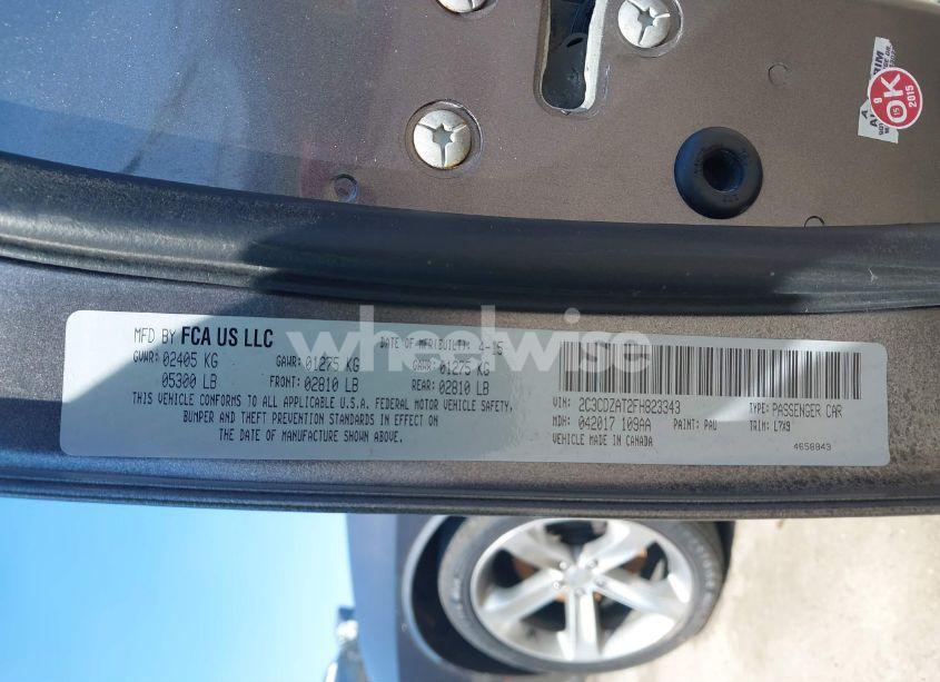 Photo 9 of 2015 Dodge Challenger R/T (VIN 2C3CDZAT2FH823343)