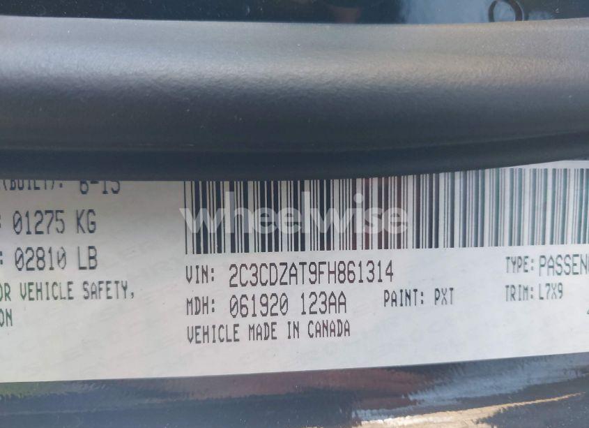 Photo 9 of 2015 Dodge Challenger R/T (VIN 2C3CDZAT9FH861314)