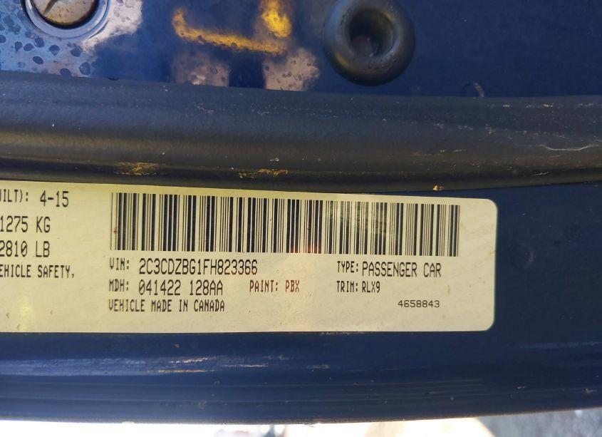 Photo 9 of 2015 Dodge Challenger SXT PLUS (VIN 2C3CDZBG1FH823366)