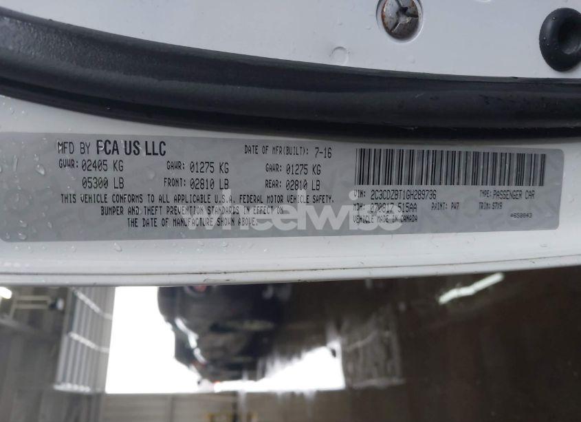 Photo 9 of 2016 Dodge Challenger R/T SHAKER (VIN 2C3CDZBT1GH289736)