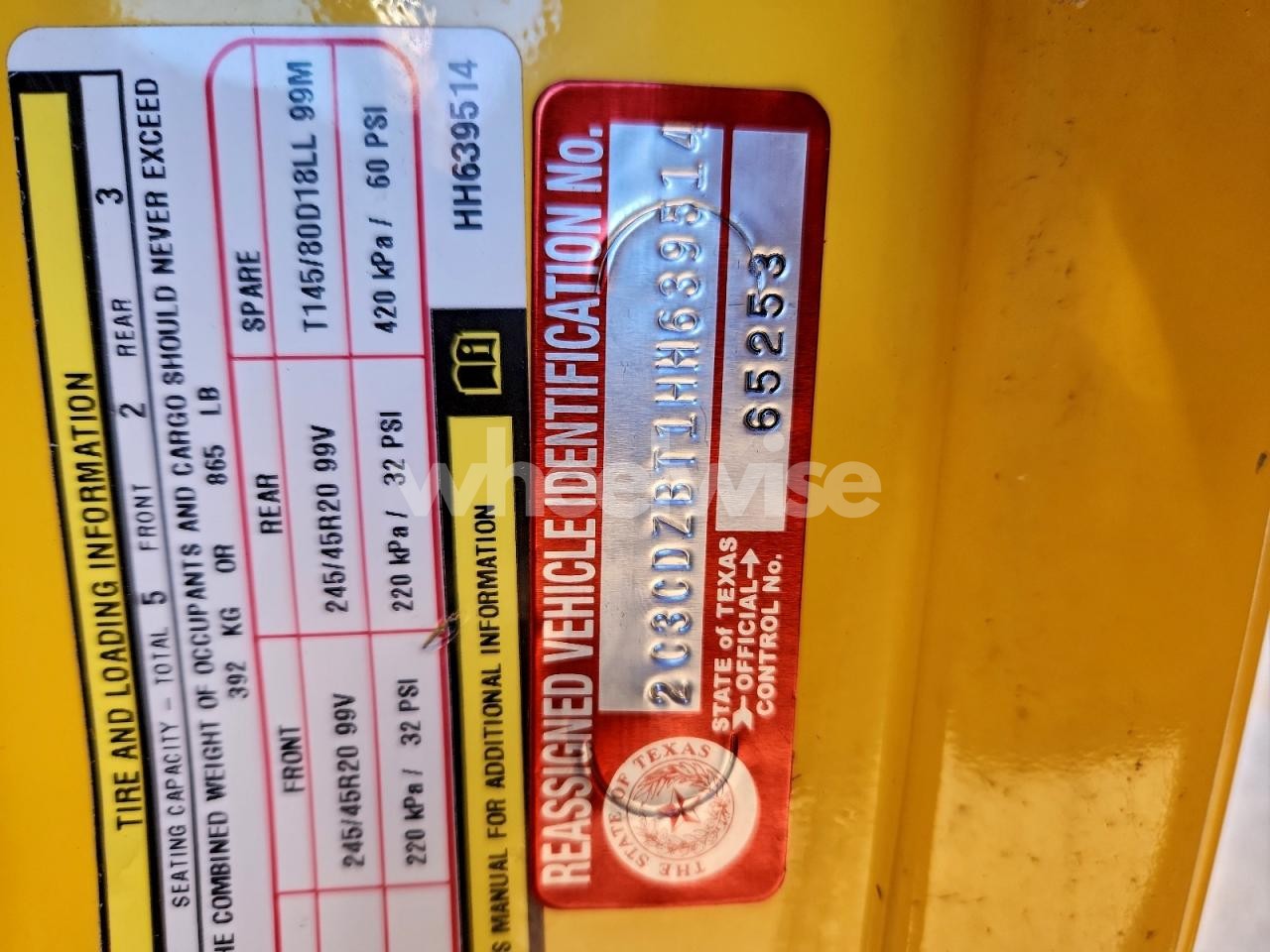 Photo 12 of 2017 DODGE CHALLENGER R/T (VIN 2C3CDZBT1HH639514)