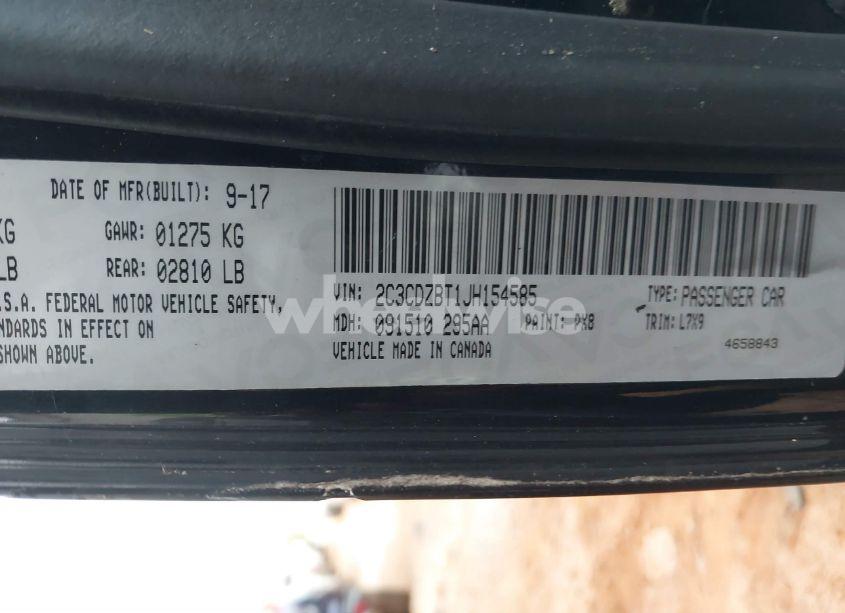 Photo 9 of 2018 Dodge Challenger R/T (VIN 2C3CDZBT1JH154585)