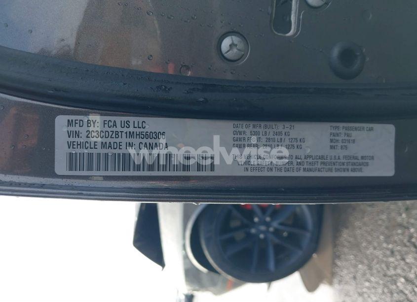 Photo 9 of 2021 Dodge Challenger R/T (VIN 2C3CDZBT1MH560306)