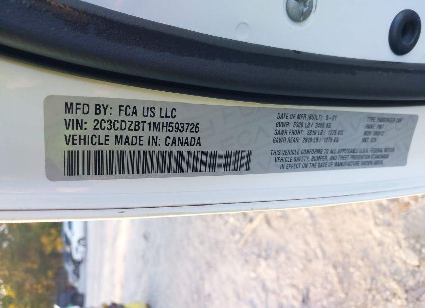 Photo 9 of 2021 Dodge Challenger R/T (VIN 2C3CDZBT1MH593726)