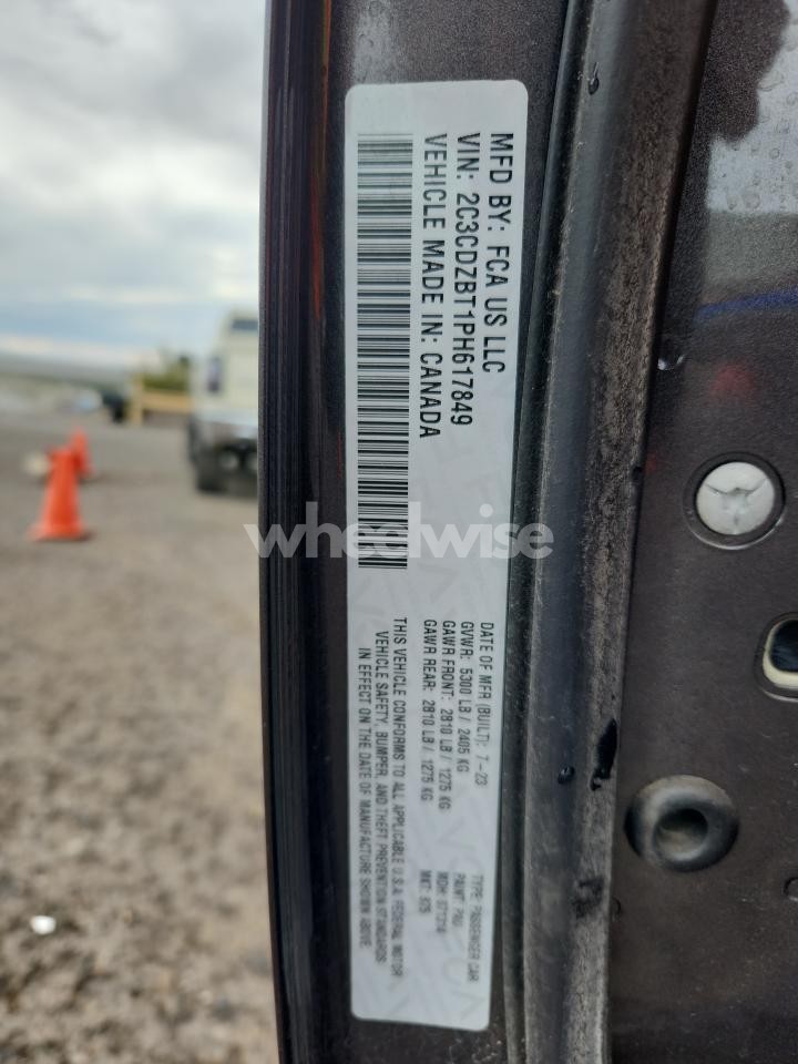 Photo 12 of 2023 DODGE CHALLENGER R/T (VIN 2C3CDZBT1PH617849)