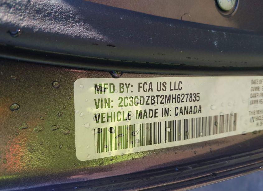 Photo 9 of 2021 Dodge Challenger R/T (VIN 2C3CDZBT2MH627835)