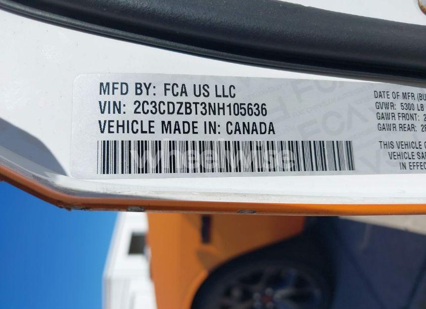 Photo 9 of 2022 Dodge Challenger R/T (VIN 2C3CDZBT3NH105636)