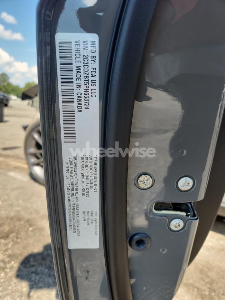 Photo 13 of 2023 DODGE CHALLENGER R/T (VIN 2C3CDZBT5PH668724)