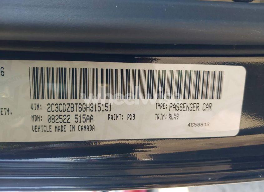 Photo 9 of 2016 Dodge Challenger R/T PLUS (VIN 2C3CDZBT6GH315151)