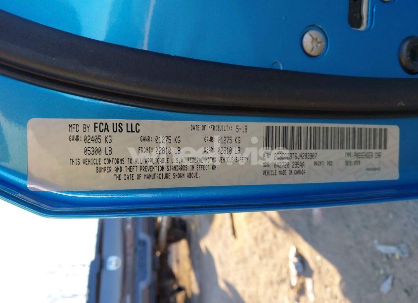 Photo 9 of 2018 Dodge Challenger T/A (VIN 2C3CDZBT6JH283907)