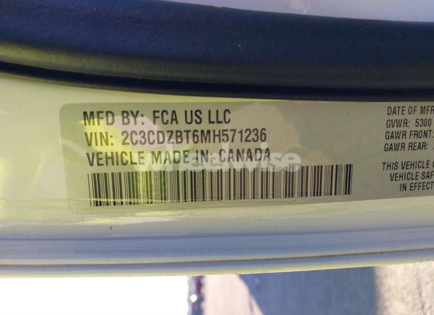 Photo 9 of 2021 Dodge Challenger R/T (VIN 2C3CDZBT6MH571236)