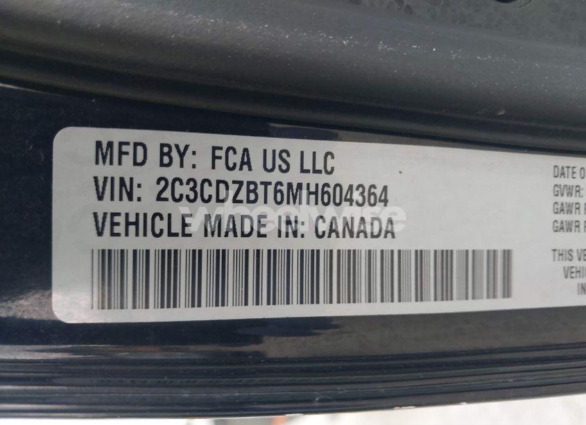 Photo 9 of 2021 Dodge Challenger R/T (VIN 2C3CDZBT6MH604364)