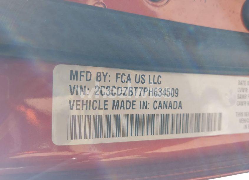 Photo 9 of 2023 Dodge Challenger R/T (VIN 2C3CDZBT7PH634509)