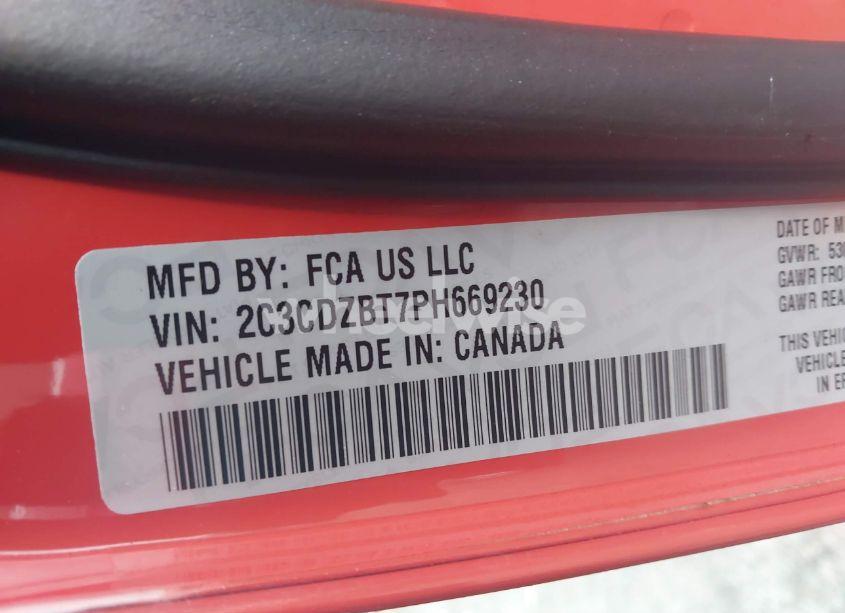 Photo 9 of 2023 Dodge Challenger R/T (VIN 2C3CDZBT7PH669230)