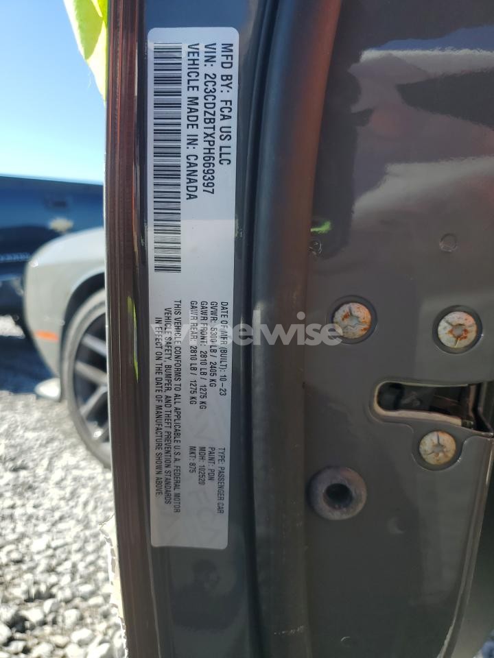 Photo 13 of 2023 DODGE CHALLENGER R/T (VIN 2C3CDZBTXPH669397)