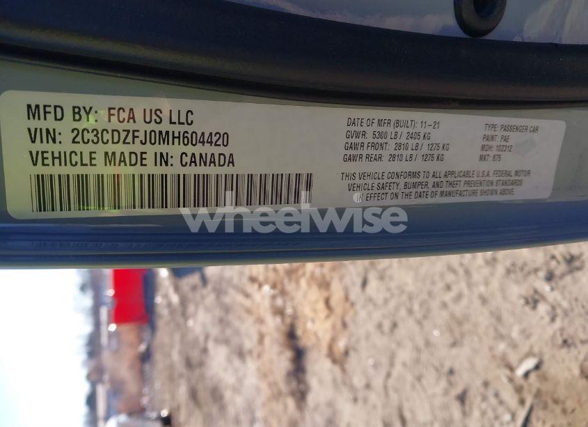 Photo 9 of 2021 Dodge Challenger R/T SCAT PACK (VIN 2C3CDZFJ0MH604420)