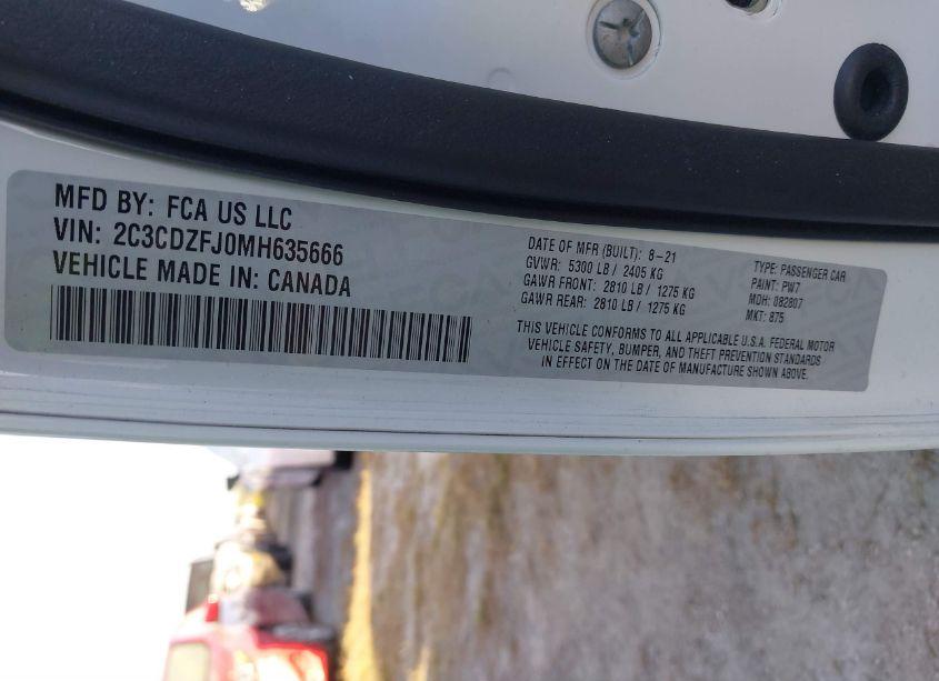 Photo 9 of 2021 Dodge Challenger R/T SCAT PACK (VIN 2C3CDZFJ0MH635666)