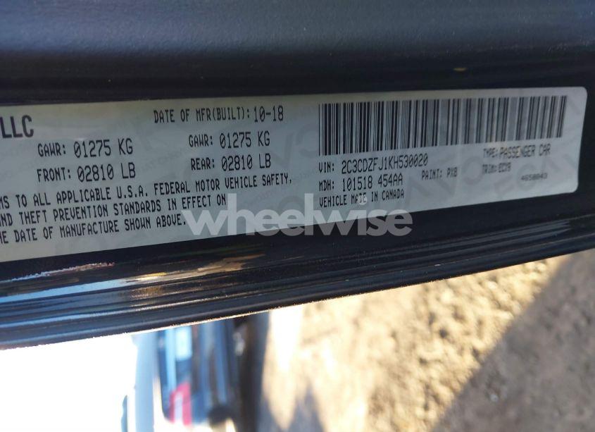 Photo 9 of 2019 Dodge Challenger R/T SCAT PACK (VIN 2C3CDZFJ1KH530020)