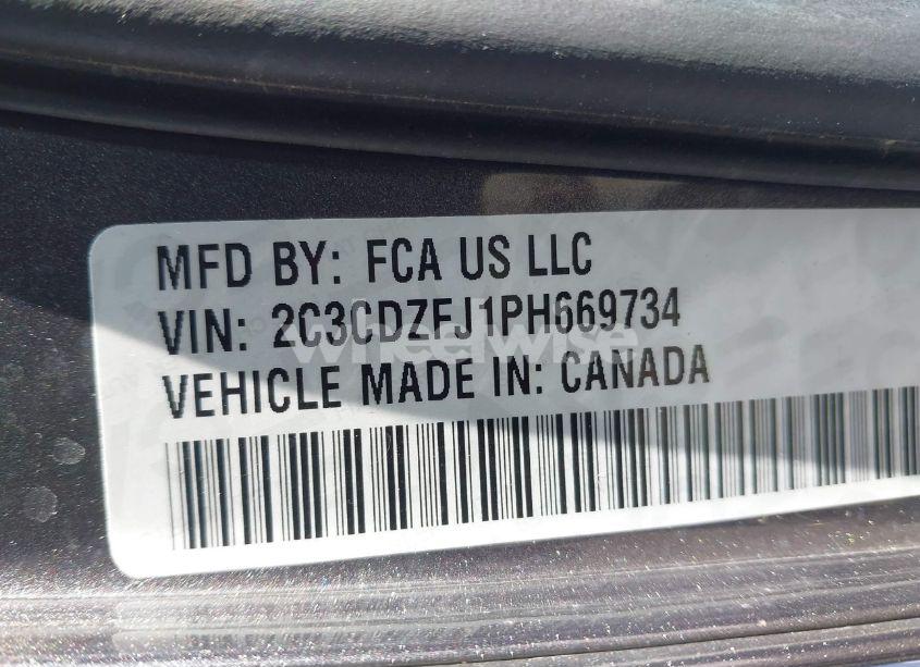 Photo 9 of 2023 Dodge Challenger R/T SCAT PACK (VIN 2C3CDZFJ1PH669734)