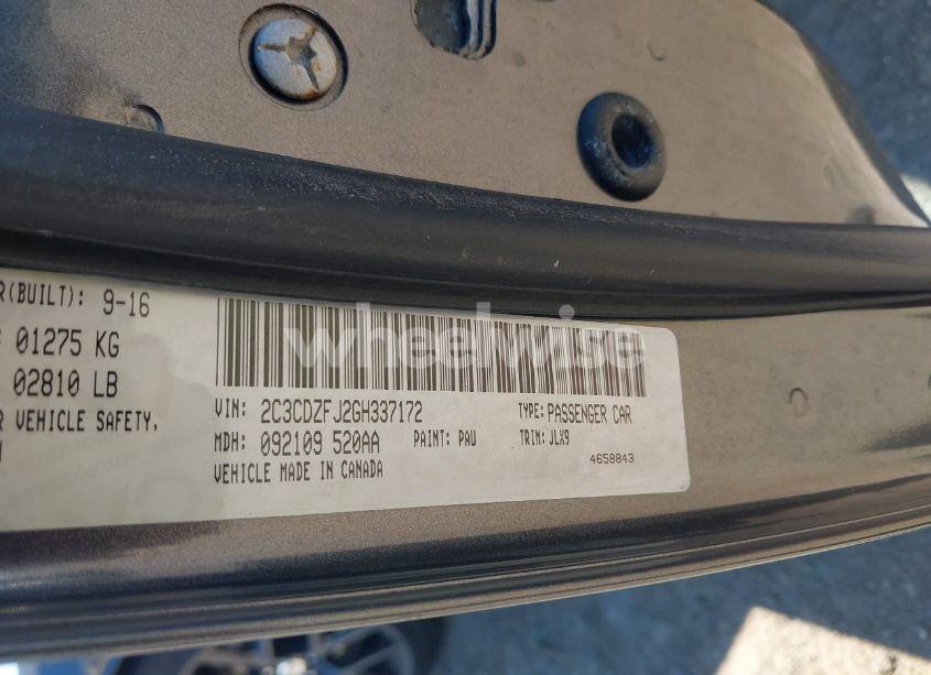 Photo 9 of 2016 Dodge Challenger R/T SCAT PACK (VIN 2C3CDZFJ2GH337172)