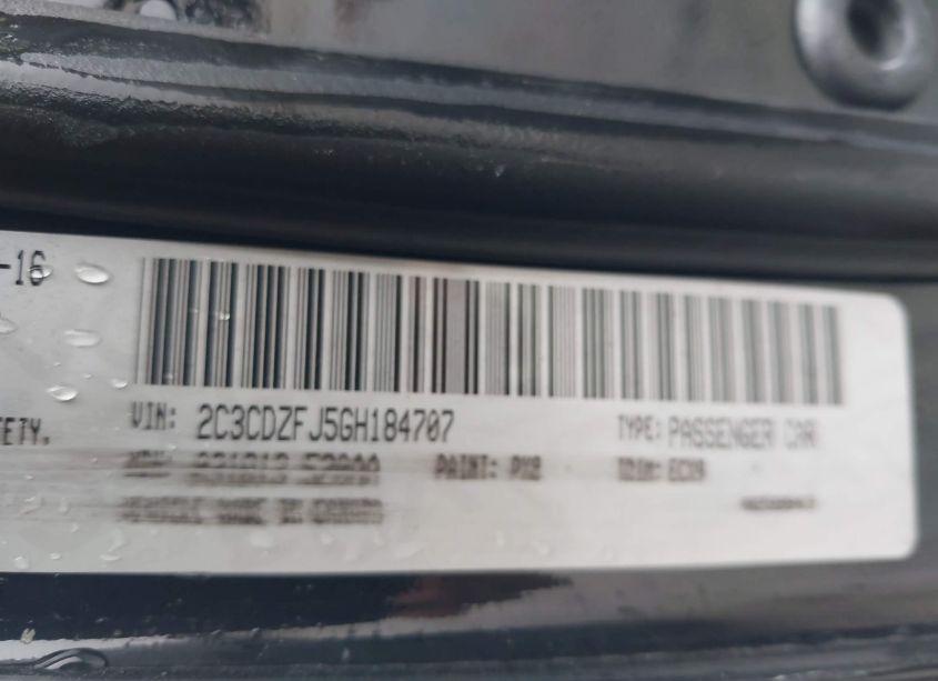 Photo 9 of 2016 Dodge Challenger R/T SCAT PACK (VIN 2C3CDZFJ5GH184707)