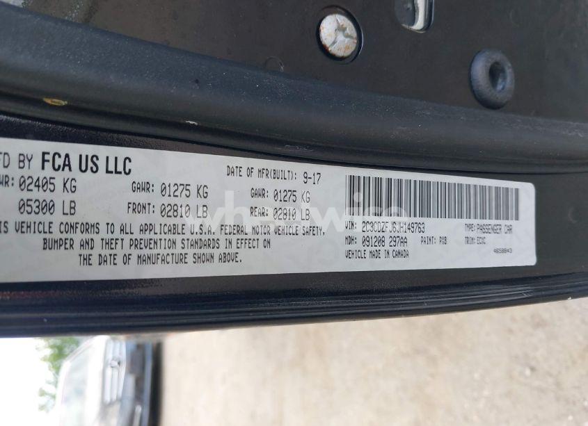 Photo 9 of 2018 Dodge Challenger 392 HEMI SCAT PACK SHAKER (VIN 2C3CDZFJ6JH149763)