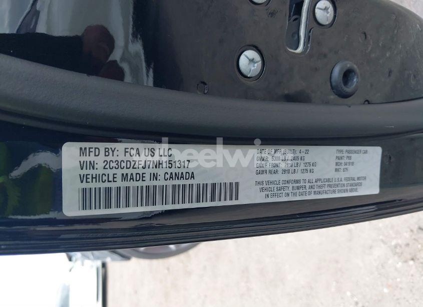 Photo 9 of 2022 Dodge Challenger R/T SCAT PACK (VIN 2C3CDZFJ7NH151317)