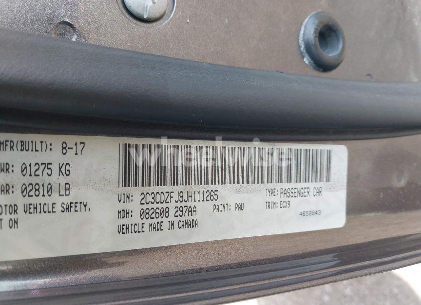 Photo 9 of 2018 Dodge Challenger R/T SCAT PACK (VIN 2C3CDZFJ9JH111265)