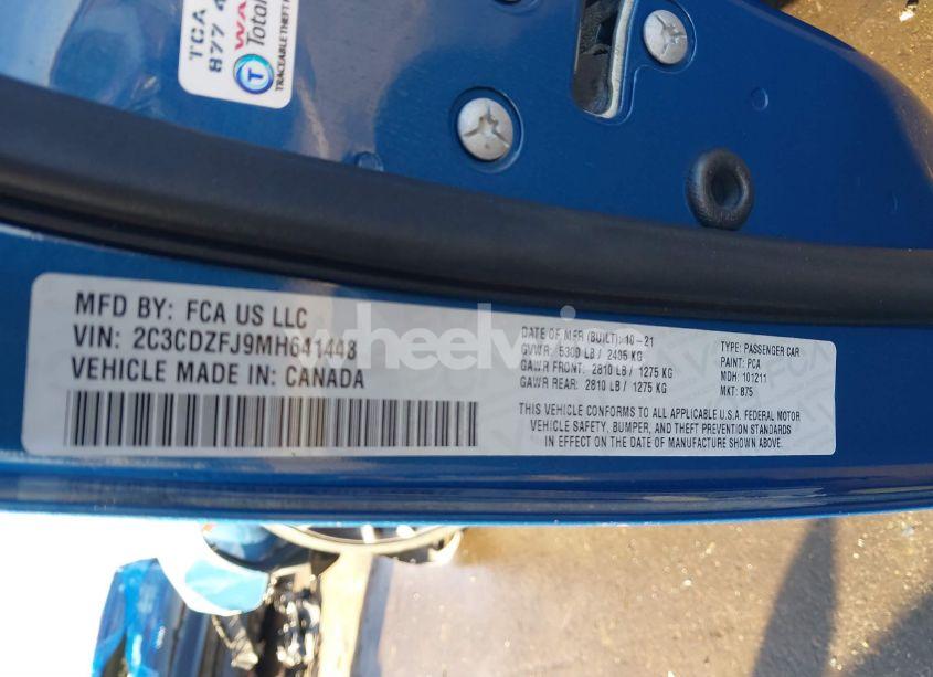 Photo 9 of 2021 Dodge Challenger R/T SCAT PACK (VIN 2C3CDZFJ9MH641448)