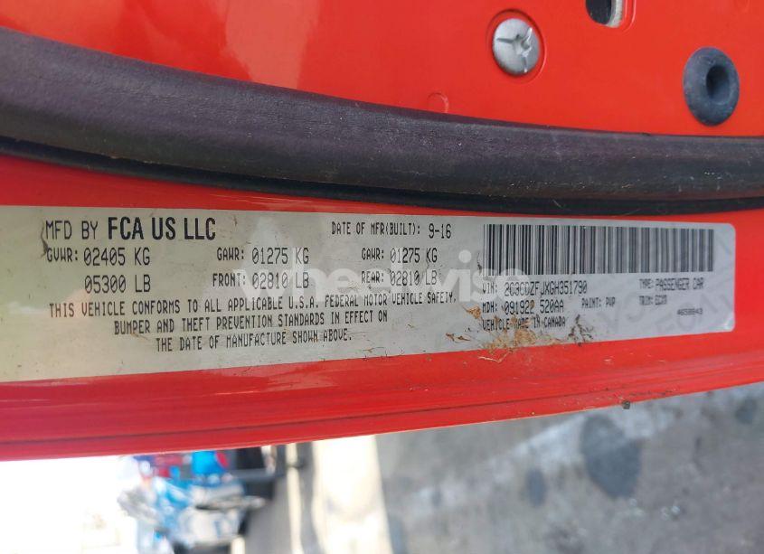 Photo 9 of 2016 Dodge Challenger 392 HEMI SCAT PACK SHAKER (VIN 2C3CDZFJXGH351790)