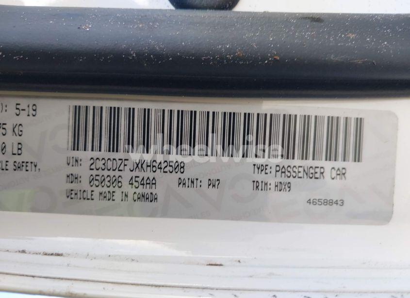 Photo 9 of 2019 Dodge Challenger R/T SCAT PACK (VIN 2C3CDZFJXKH642508)