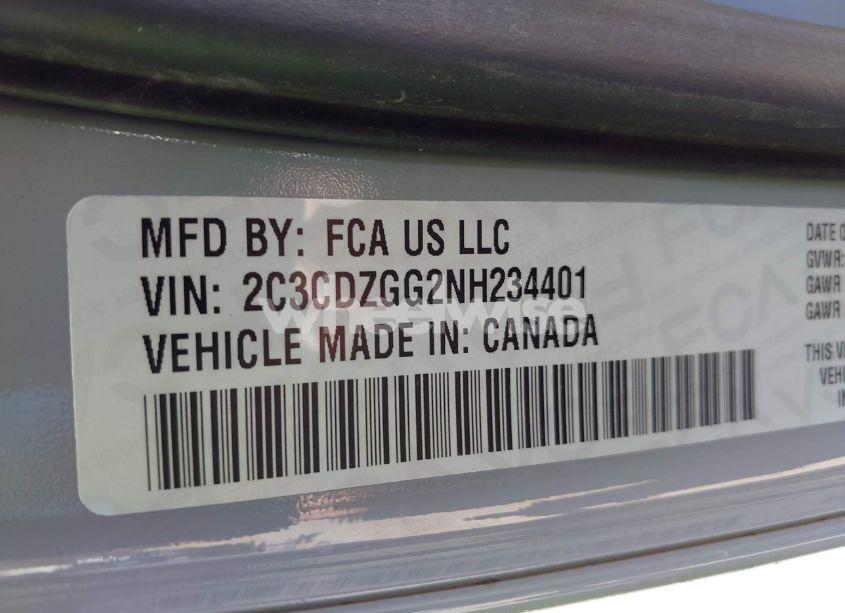 Photo 9 of 2022 Dodge Challenger SXT AWD (VIN 2C3CDZGG2NH234401)