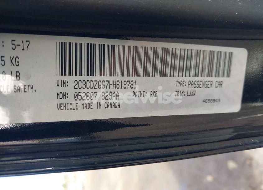 Photo 9 of 2017 Dodge Challenger GT (VIN 2C3CDZGG7HH619781)