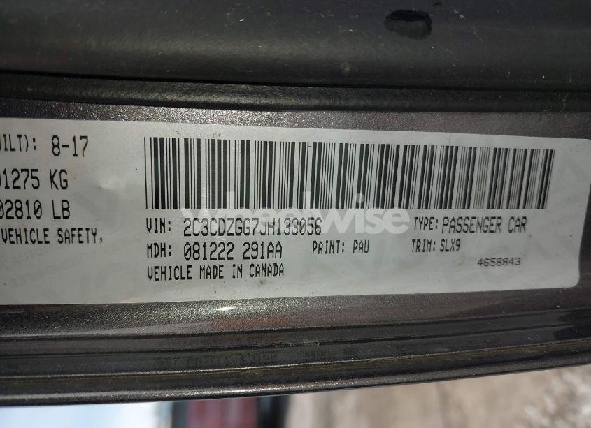 Photo 9 of 2018 Dodge Challenger GT AWD (VIN 2C3CDZGG7JH133056)