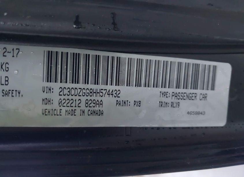 Photo 9 of 2017 Dodge Challenger GT (VIN 2C3CDZGG8HH574432)