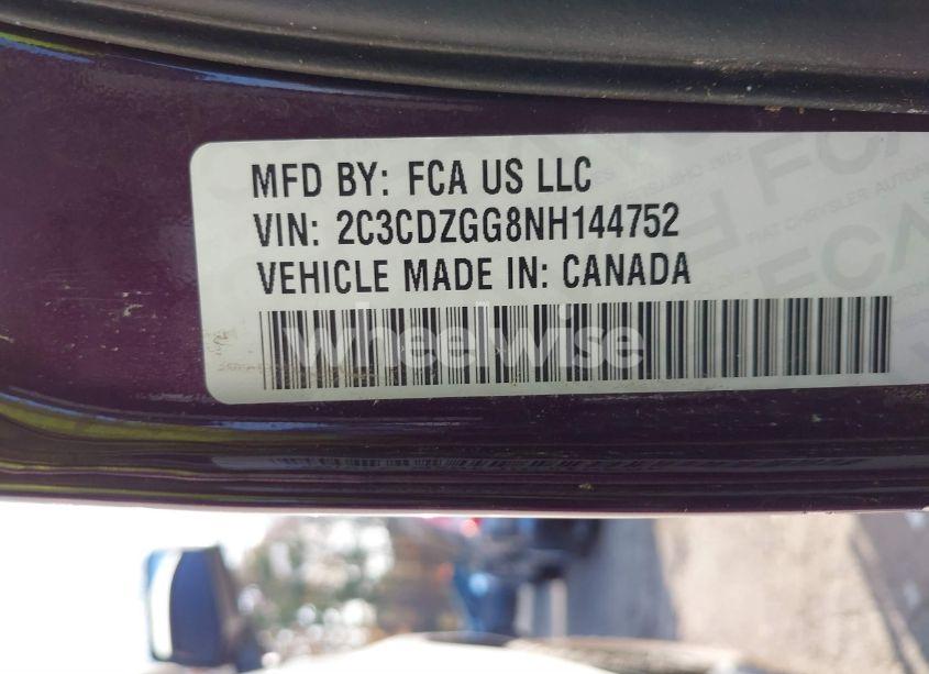 Photo 9 of 2022 Dodge Challenger SXT AWD (VIN 2C3CDZGG8NH144752)