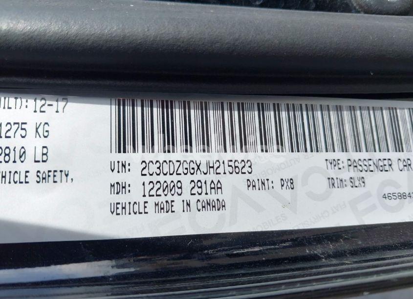 Photo 9 of 2018 Dodge Challenger GT AWD (VIN 2C3CDZGGXJH215623)