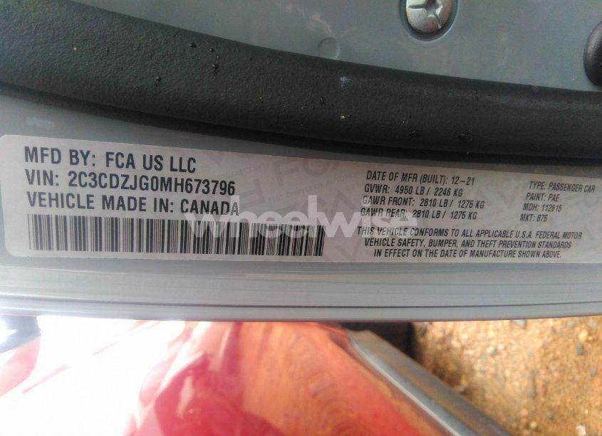 Photo 9 of 2021 Dodge Challenger GT (VIN 2C3CDZJG0MH673796)