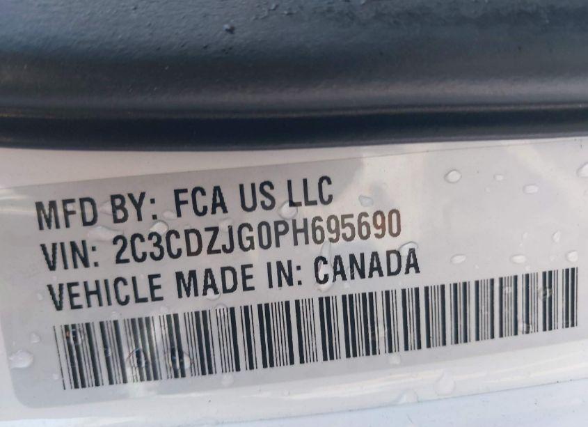 Photo 9 of 2023 Dodge Challenger GT (VIN 2C3CDZJG0PH695690)